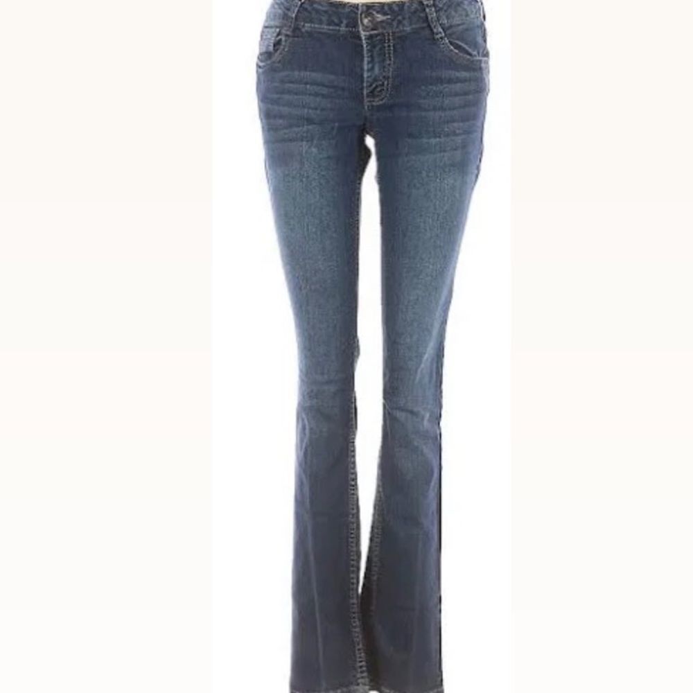 Low Rise Dark Wash Paris Blues Bootcut Jeans